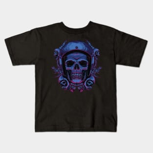 the skull of the king of the road Kids T-Shirt